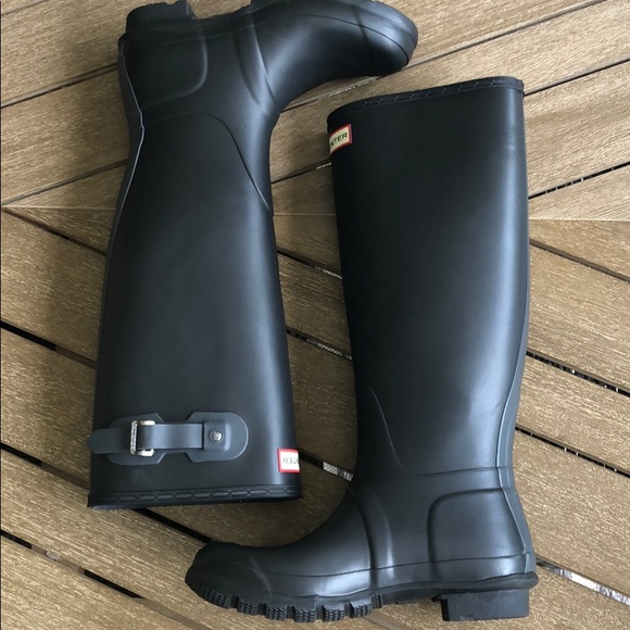 Hunter Shoes - (Sold) Hunter Original Tall Rain Boots in Two-Tone